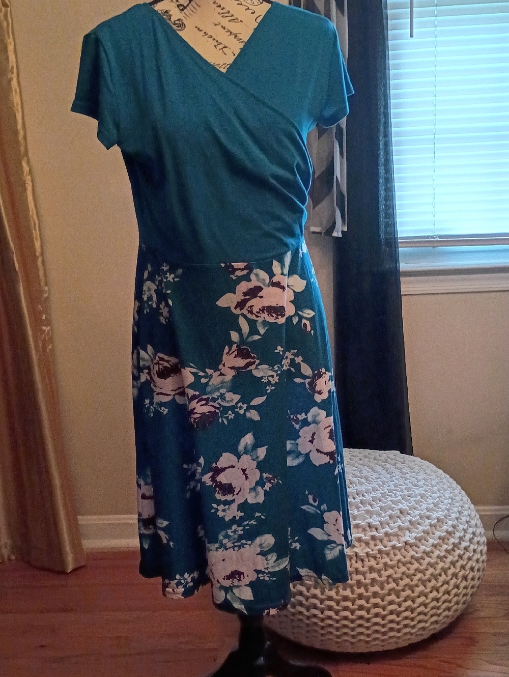 Floral Teal Dress